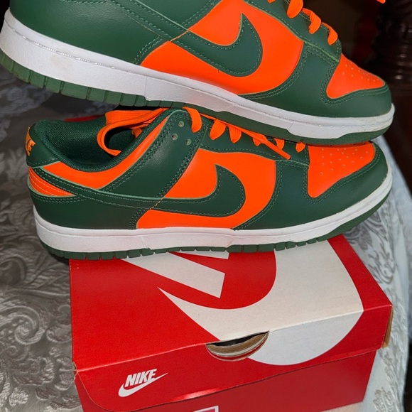Orange and Green Nike Dunks - Picture 3 of 8